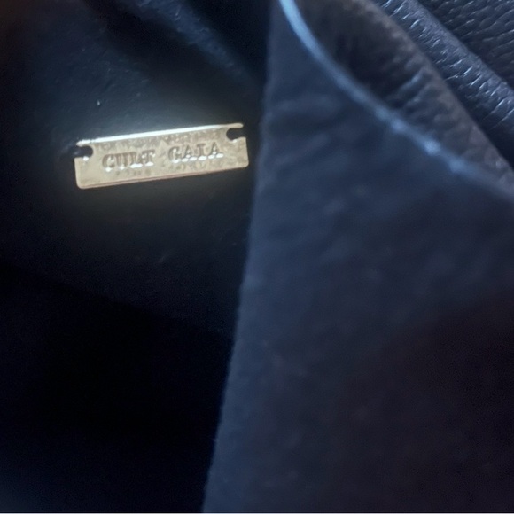 CULT GAIA LEATHER MINI ASTREA BLACK TOTE - Picture 5 of 5